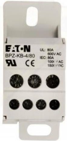 Eaton Blok listew rozdzielczych 1-biegunowy 80A BPZ-KB-4/80 (289969)