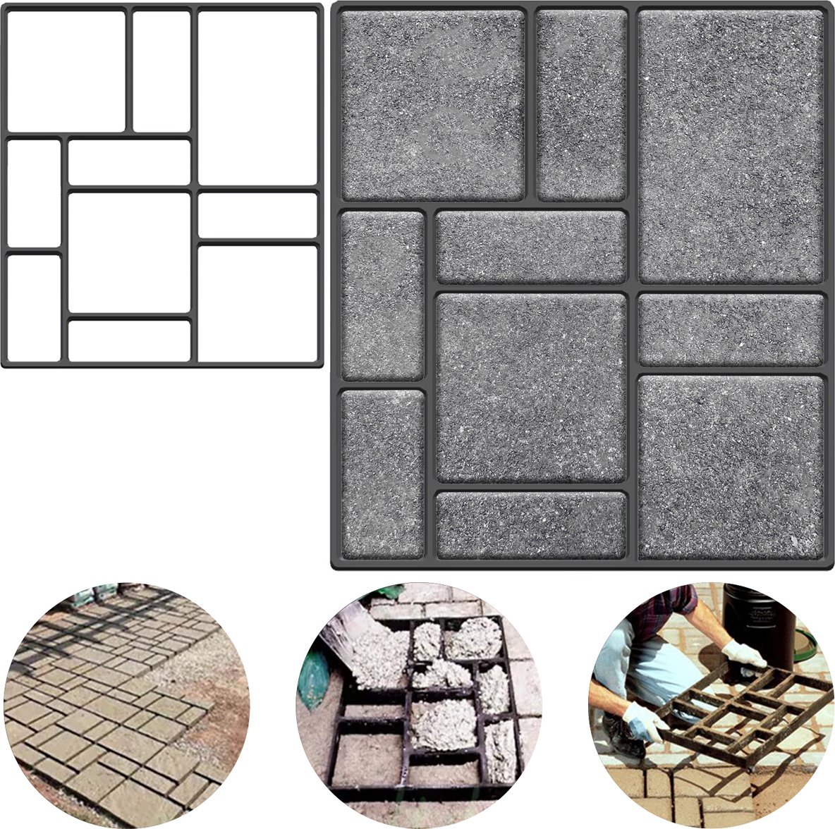 Heckermann Forma do kostki brukowej 45x40cm Heckermann 201422