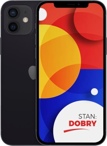 Smartfon Apple SMARTFON APPLE IPHONE 12 BLACK 128GB 5G