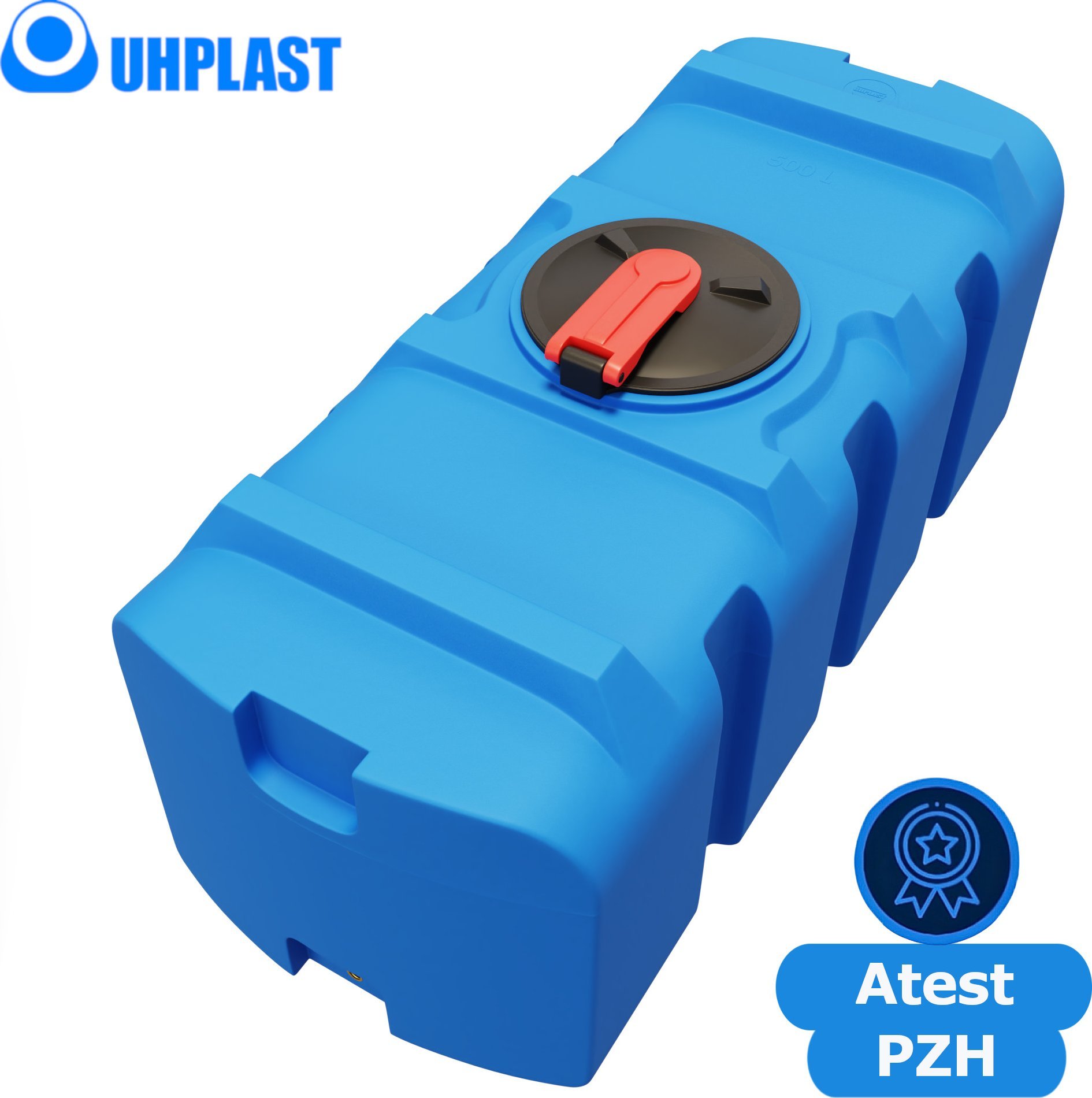 UHP Zbiornik na wodę 500l UHP KUBATON TRANSPORT SK-500E Niebieski