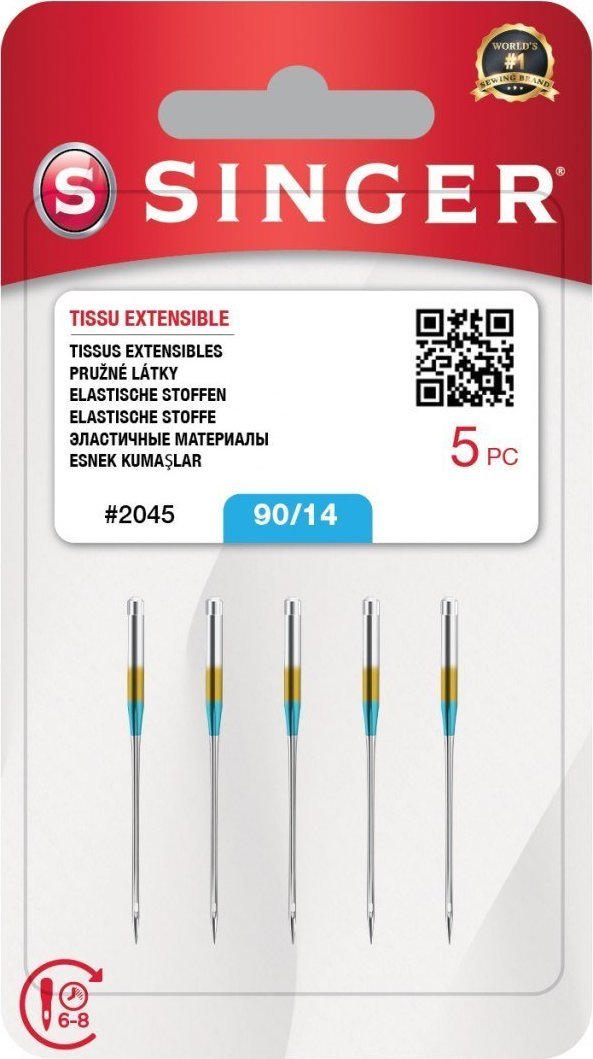 Singer Igła SINGER N2045 -14/90 blister 5szt strecz