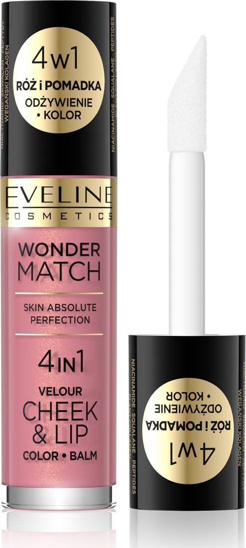 Eveline Eveline Wonder Match Róż i Pomadka w płynie 4w1 nr 03 4.5ml