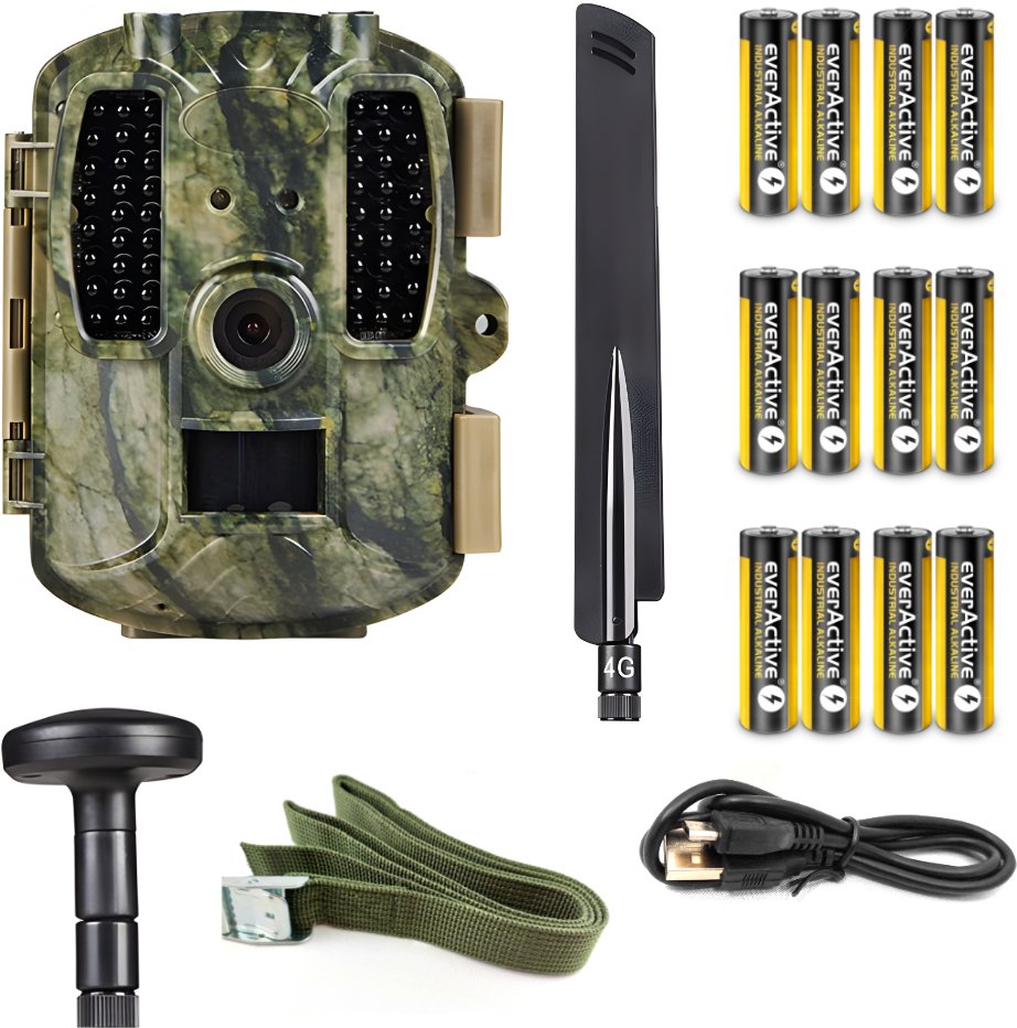 FOTOPUŁAPKA 4G LTE KAMERA LEŚNA FHD 120 52IR 4G