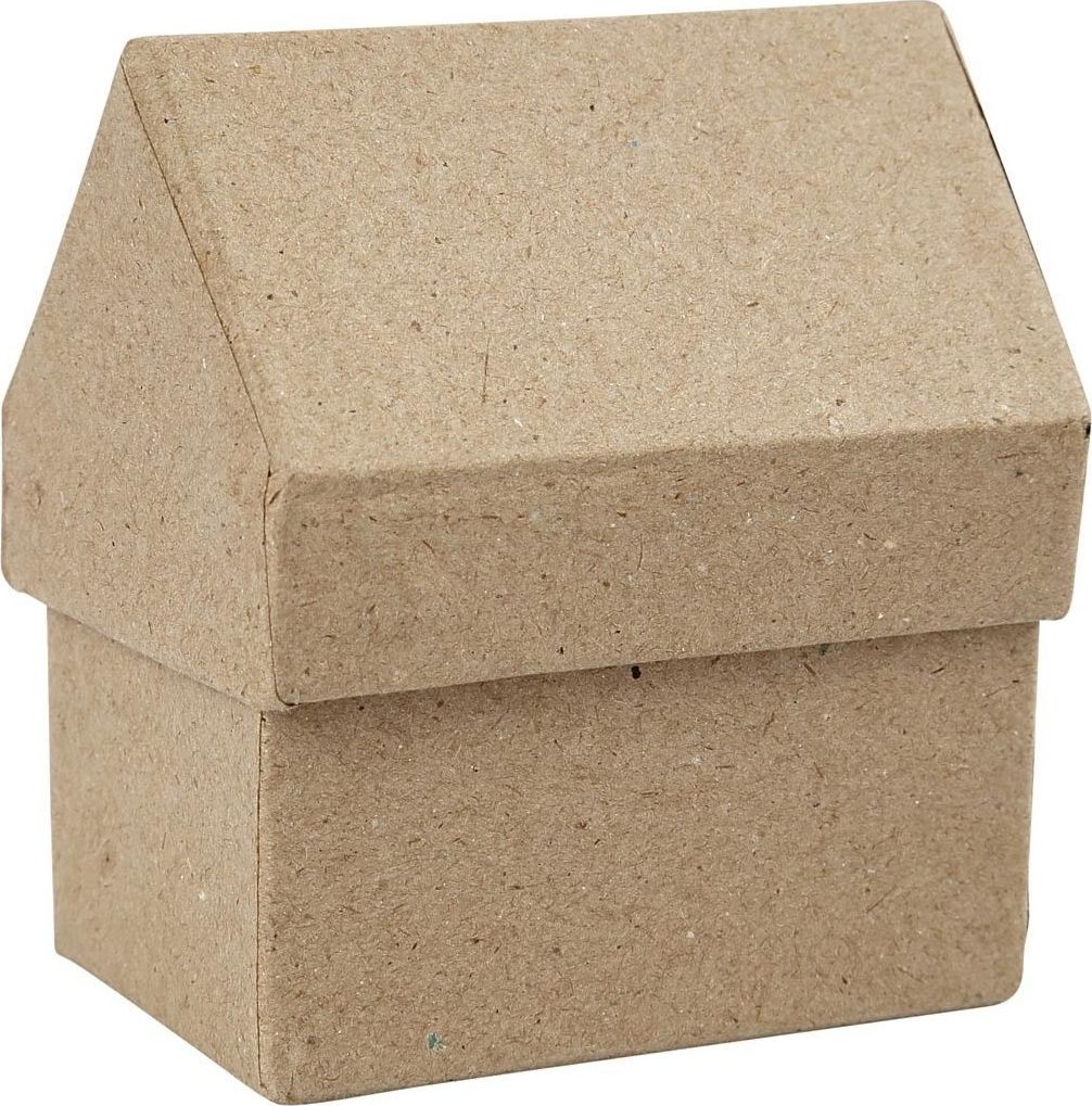 Creativ Company Pudełko Domek z papier-mache H: 10,5 cm