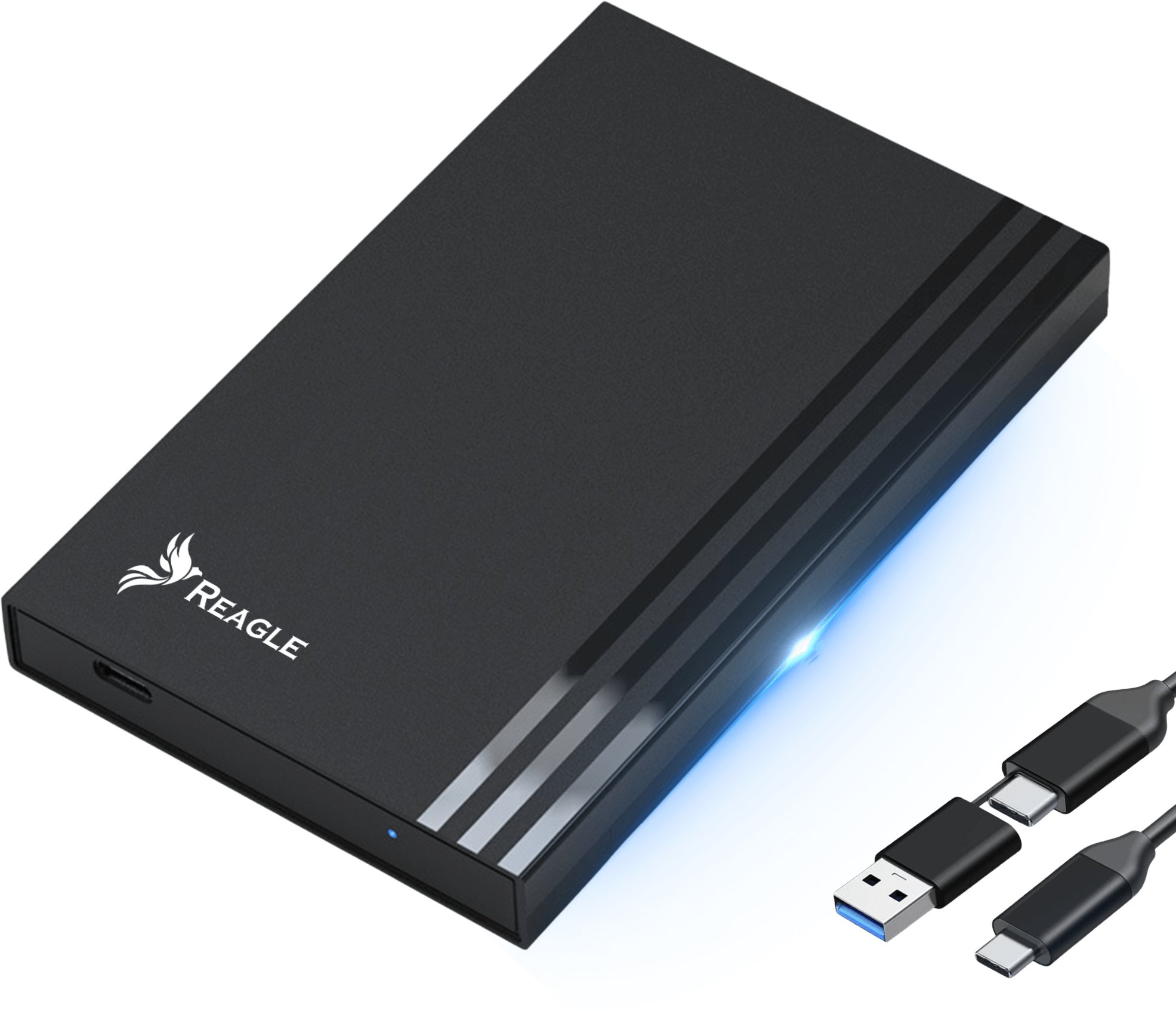 OBUDOWA DYSKU SSD HDD 2,5" KIESZEŃ NA DYSK SATA USB-C 3.2 5Gbps TRIM UASP REAGLE