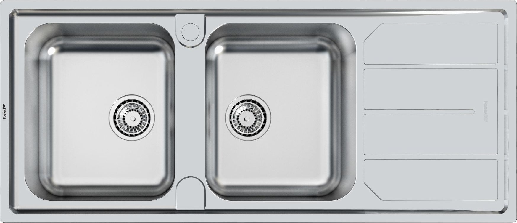 Zlewozmywak Foster 5812062 ELETTRA SINK 1160x500 2 LH/B+DR