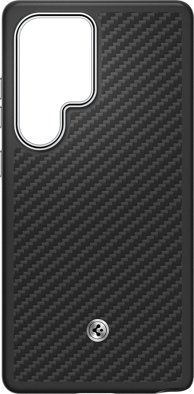 FPS938PGABW Enzo Aramid Case Samsung Galaxy S25 Ultra, Black Silver