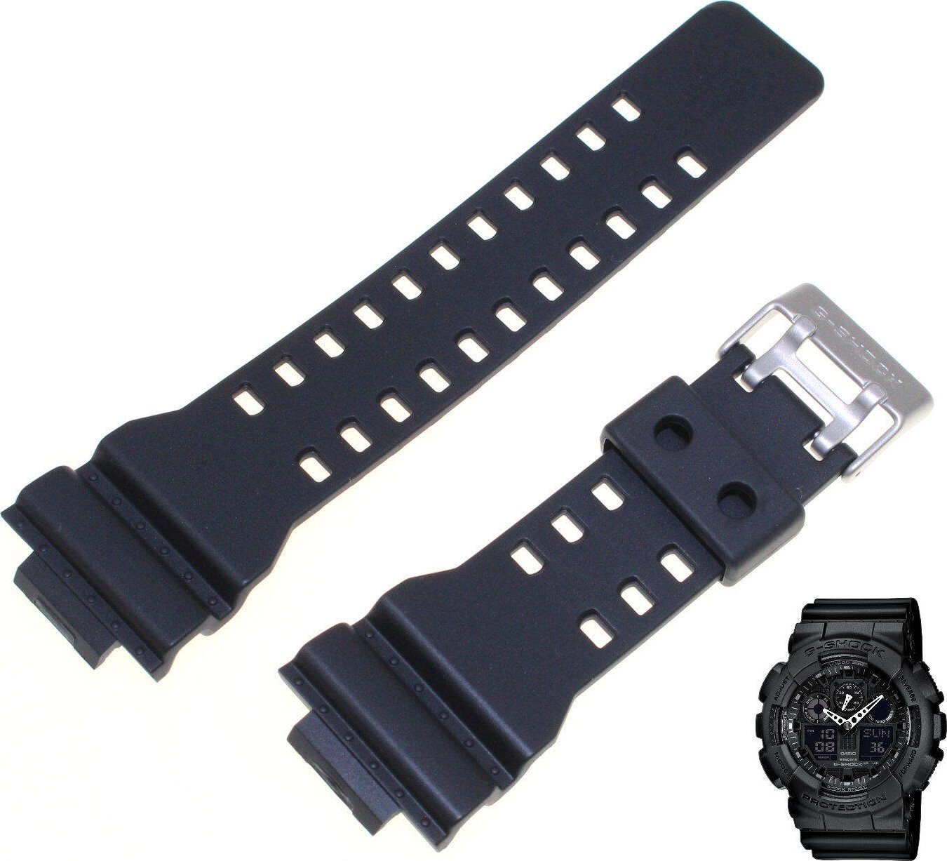 Casio Pasek do zegarka Casio G-Shock GA-100 czarny 10347688 .