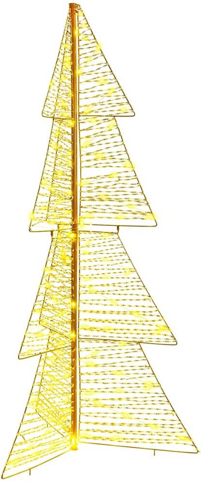 vidaXL Choinka z 160 diodami LED Ciepła biel 150 cm PET