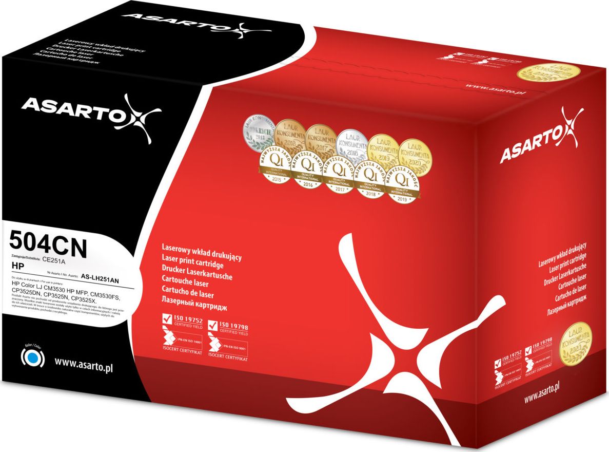 Toner Asarto Cyan Zamiennik 504A (AS-LH251AN)