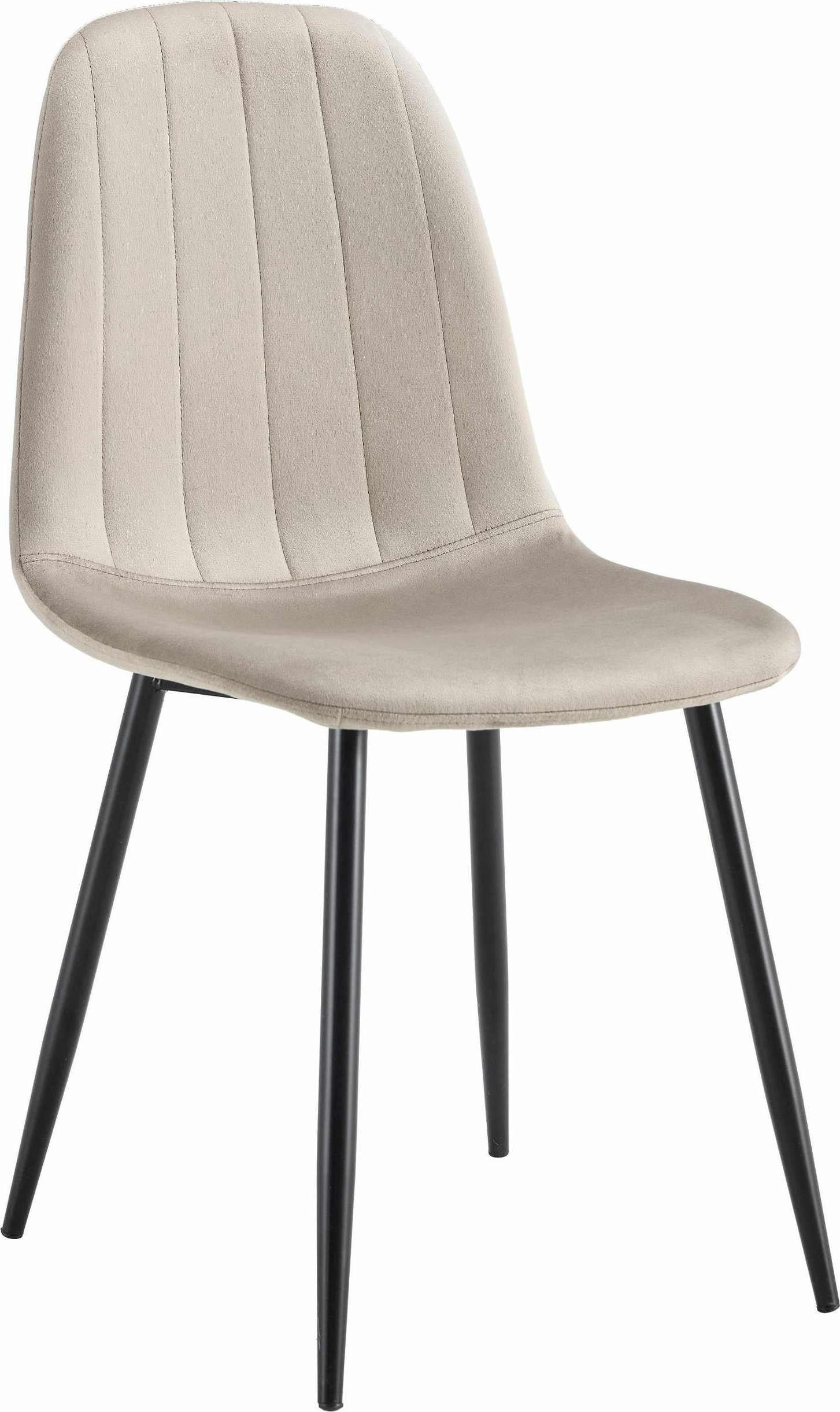 kontrast Krzesło welurowe tapicerowane nowoczesne do jadalni salonu Monica2 taupe