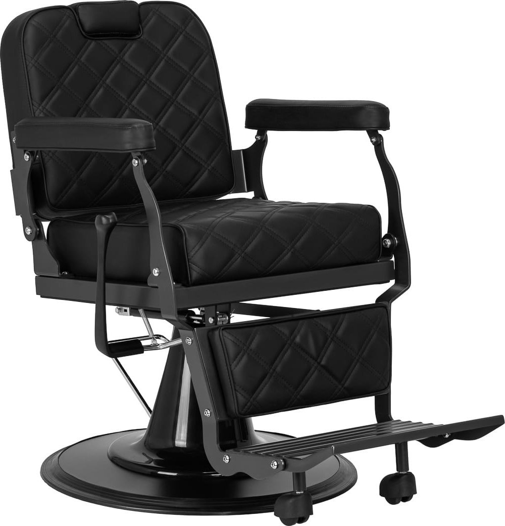 Fotel Barberski Carlos Czarny