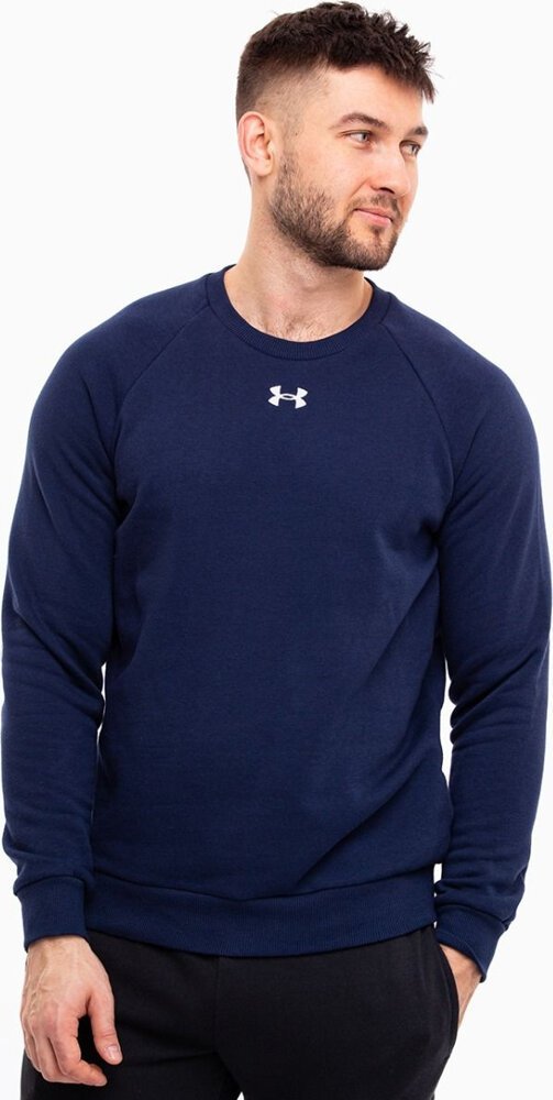 Under Armour Bluza męska Under Armour Rival Fleece Crew granatowa 1379755 410 M