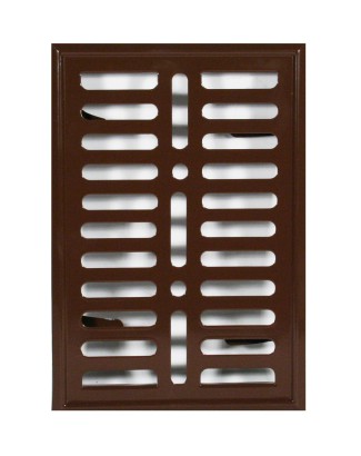 Kratka metalowa malowana brązowa 140x210mm