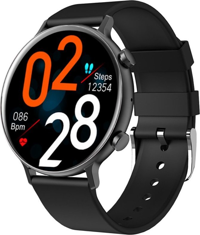 Smartwatch Rubicon RNCE98 Czarny + biały pasek (RNCE98)