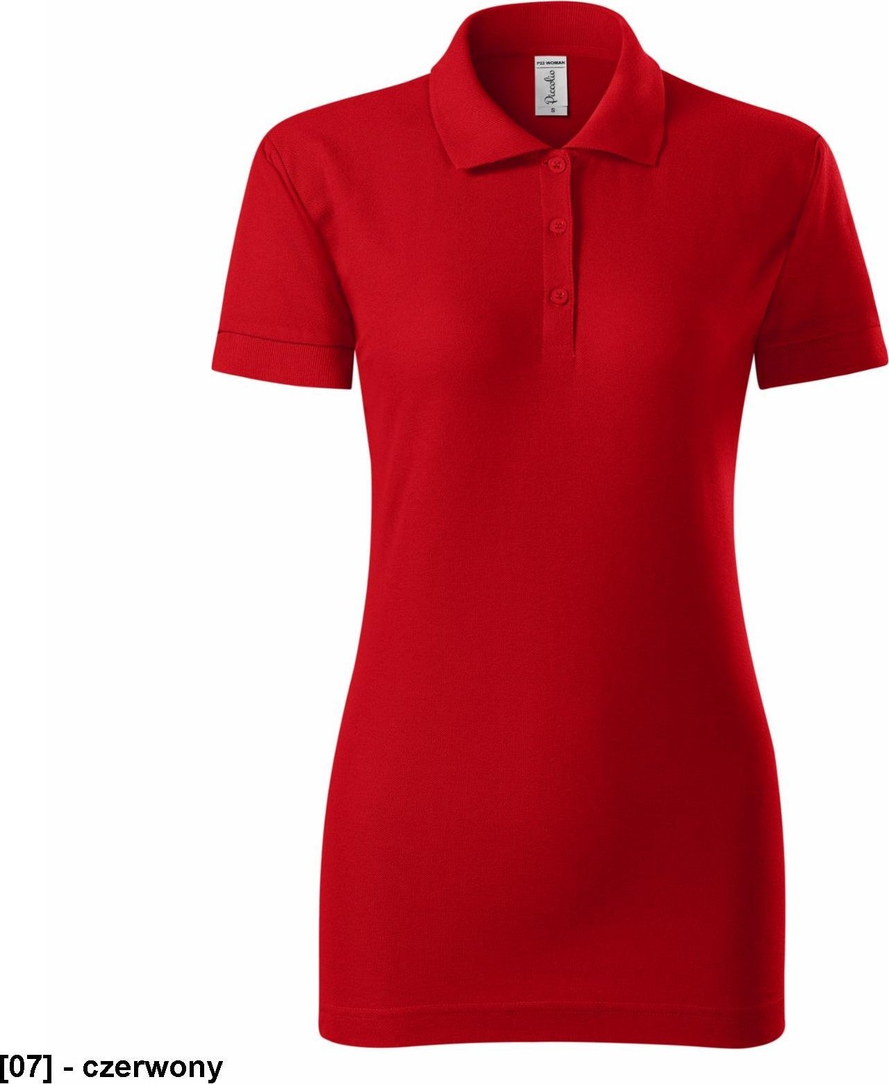 PICCOLIO Joy P22 - ADLER - Koszulka polo damska, 170 g/m2, 35% poliester, 65% bawełna, - czerwony XL