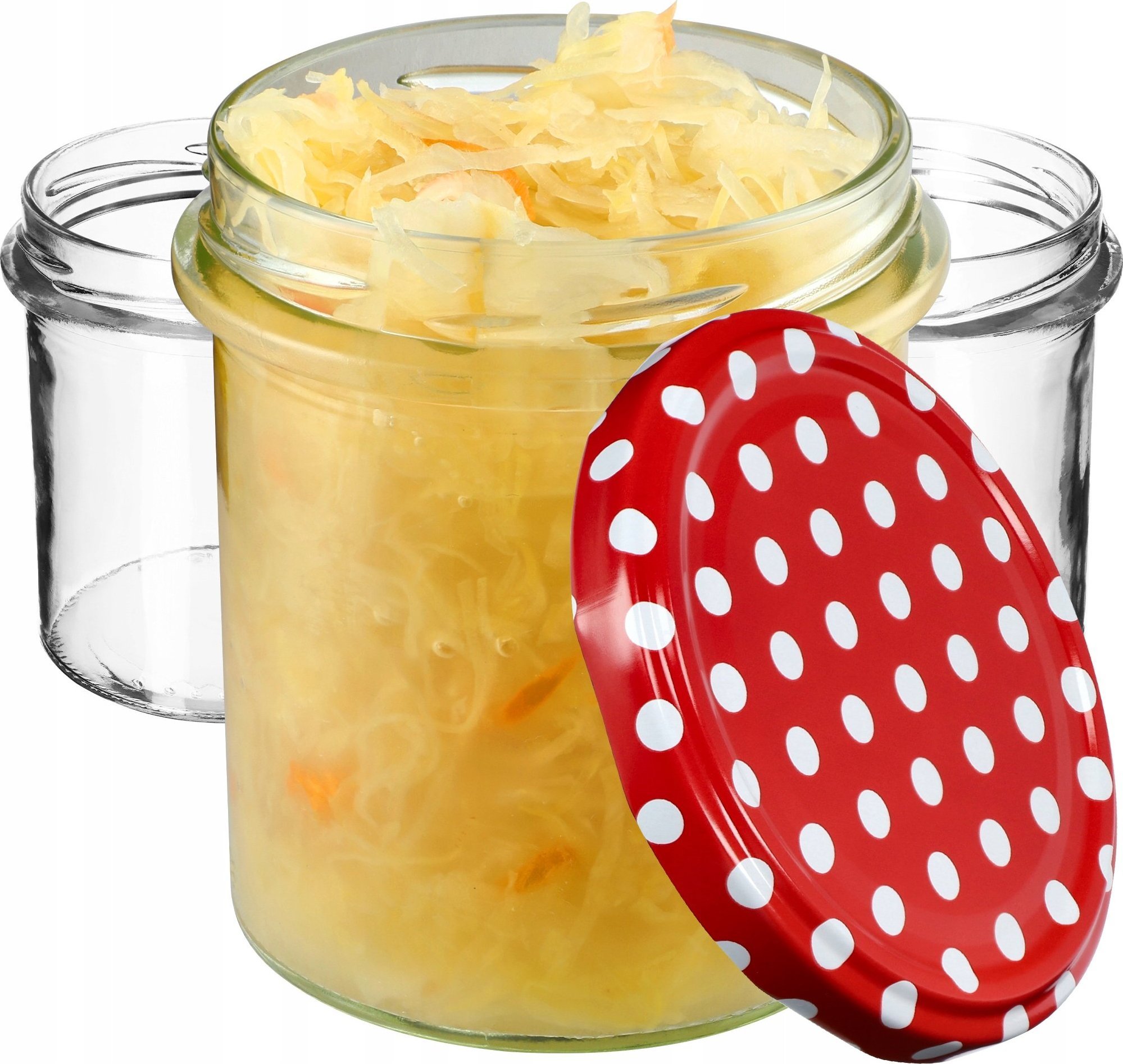 Kadax 10x Słoik 350 ml Na Dżem Miód Mięso Zakrętki fi82