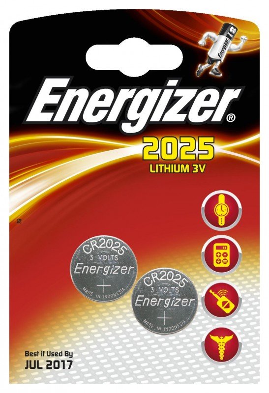 Energizer Bateria CR2025 165mAh 2 szt.