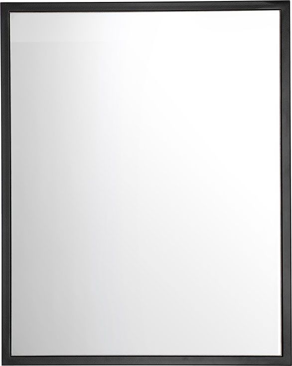 Lustro Elior Prostokątne czarne lustro wiszące - Havana 2S