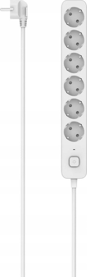 Listwa zasilająca Hama LISTWA ANTYPRZEPIĘCIOWA 6GN SCHUKO, BIAŁA, 1,4M, 3680W, 6.000A