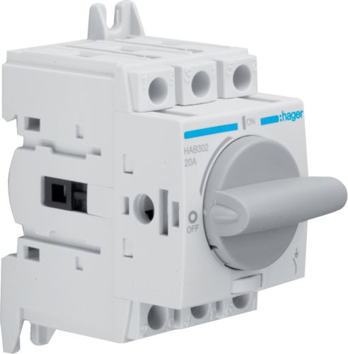 Hager Rozłącznik izolacyjny 3P 20A (HAB302)