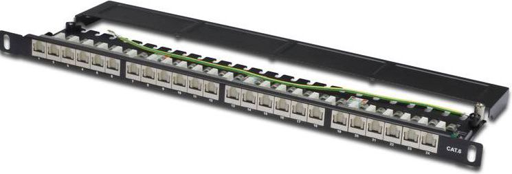 Digitus Patch panel 19" 1U 24x RJ45 LSA kat.6 (DN-91624S-SL-SH)