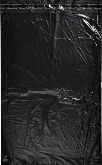Stickn Forsendelsesposer PE sort 300x500mm 100stk/pak - (100 stk.)