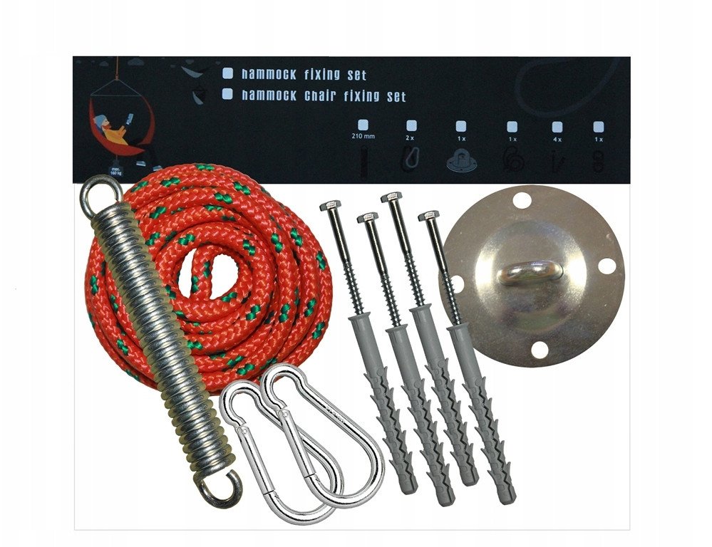 Koala Hammock Zestaw montażowy F4 do foteli hamakowych pomarańczowy koala/zf4