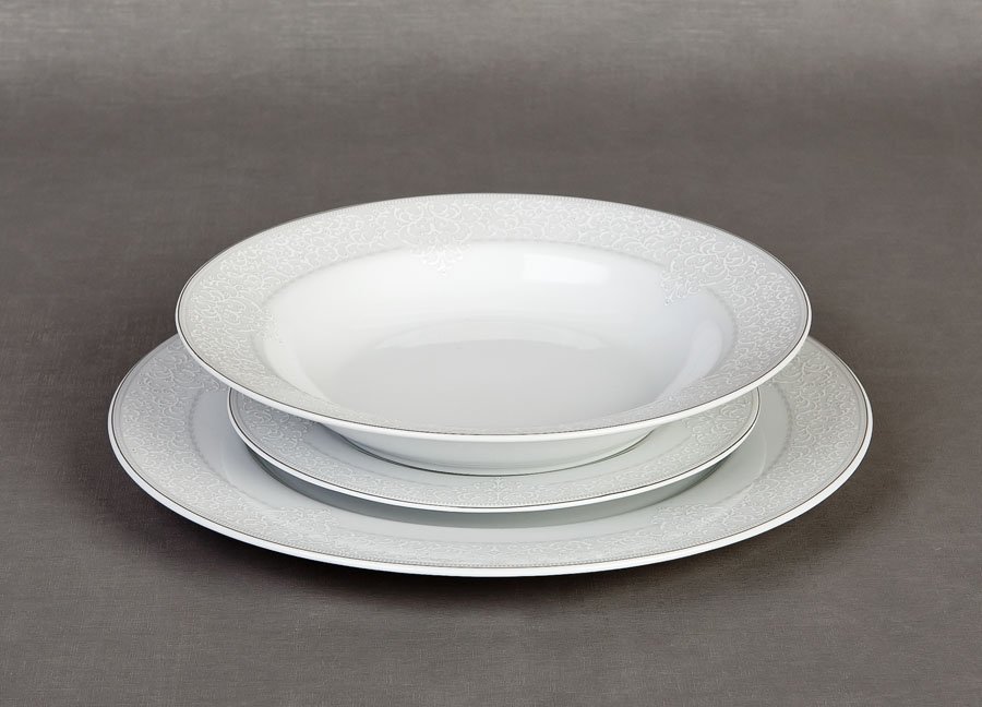 Ćmielów Komplet talerzy 6/18 Adele