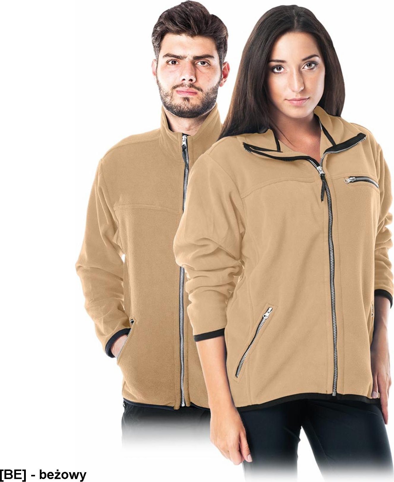 Reis POLAR-HONEY - Bluza POLAR-HONEY o wysokiej jakości krótko strzyżonego polaru - beżowy L