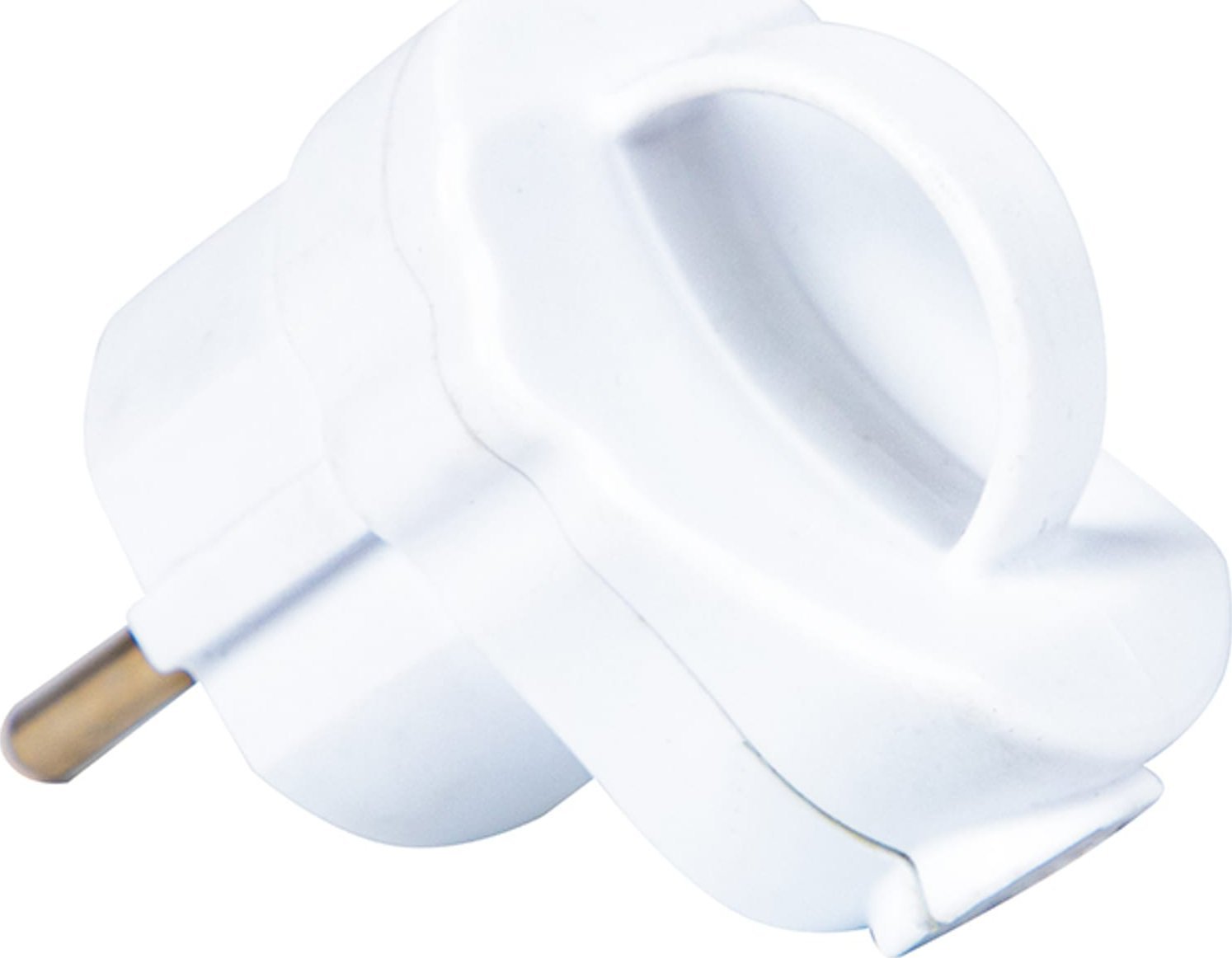 Blow 98-154# Wtyczka wt-16u/z pr kątowa biała z uchem