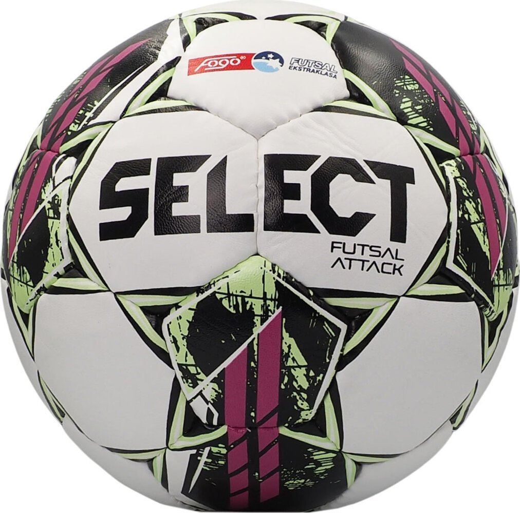 Select Piłka nożna Select Hala Futsal Attack Fogo Ekstraklasa biało-różowo-zielona 18673 4