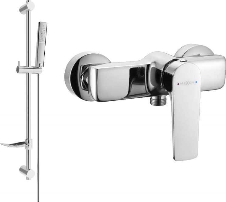 Mexen Mexen Lynx DF72 bateria prysznicowa z zestawem prysznicowym, chrom - 74594DF72-00