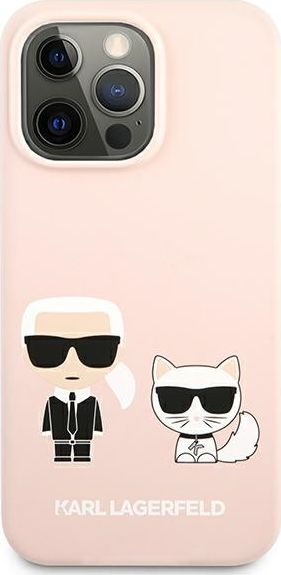 Karl Lagerfeld Etui Karl Lagerfeld KLHCP13XSSKCI Apple iPhone 13 Pro Max hardcase jasno różowy/light pink Silicone Karl & Choupette