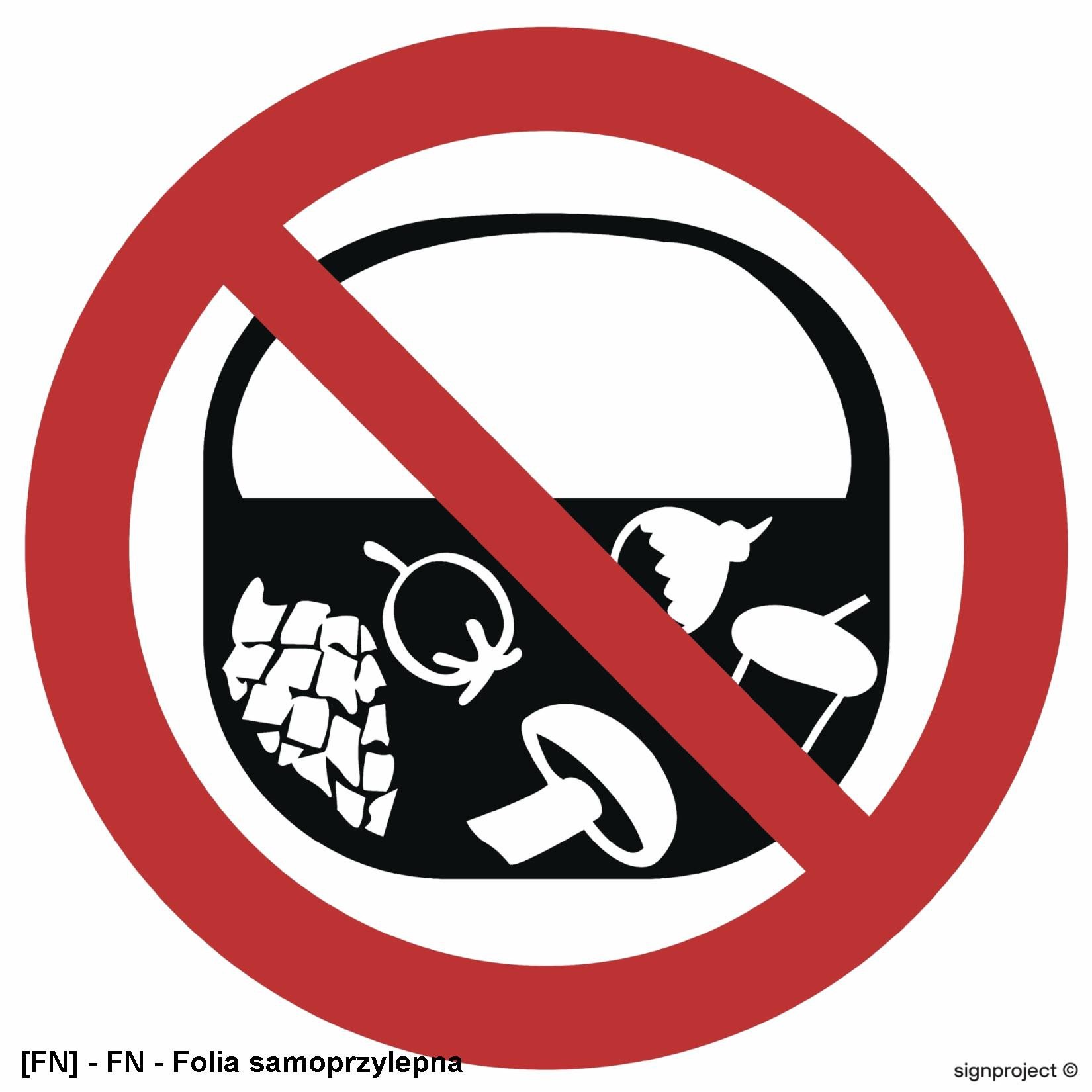 OD008 - Zakaz zbierania owoców 100x100