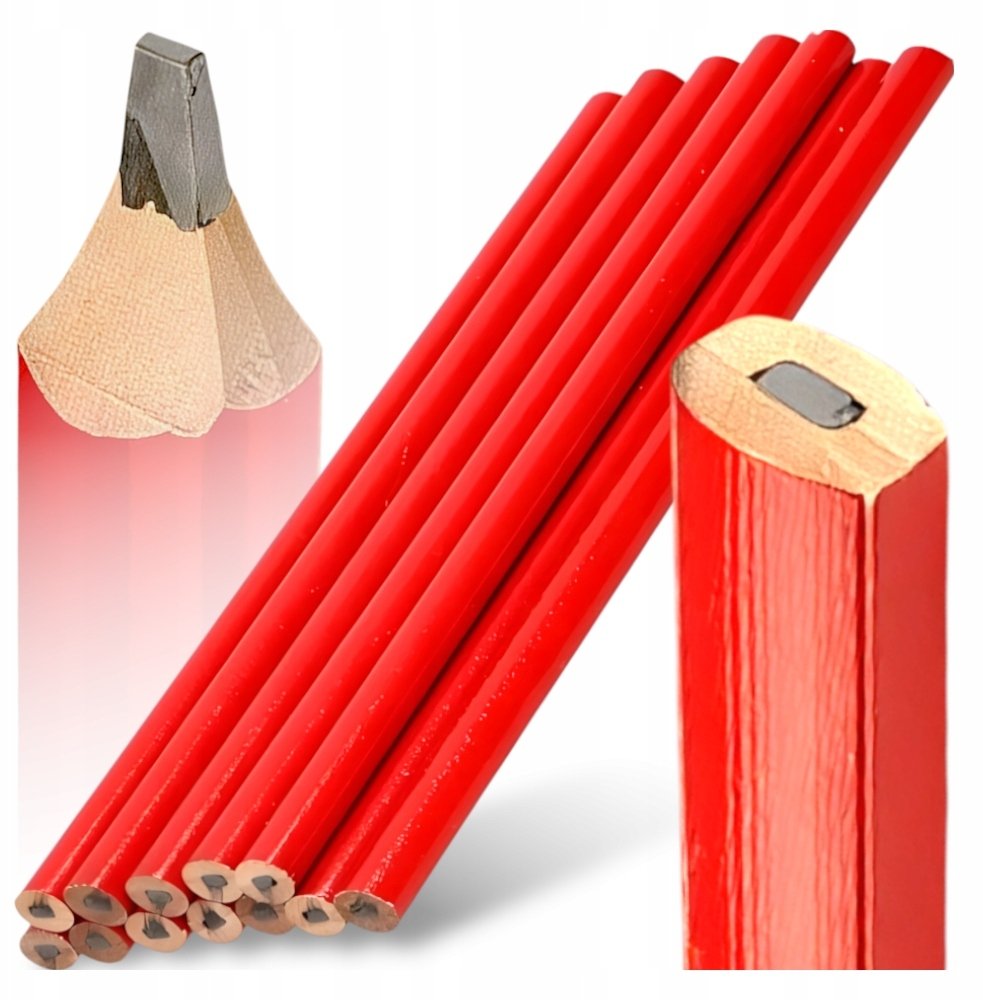 Hitbaits Ołówki stolarskie ciesielskie 12 sztuk