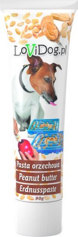 LoviDog Lovi Dog Snack Premium Peanut Butter - naturalne masło orzechowe dla psa 90g
