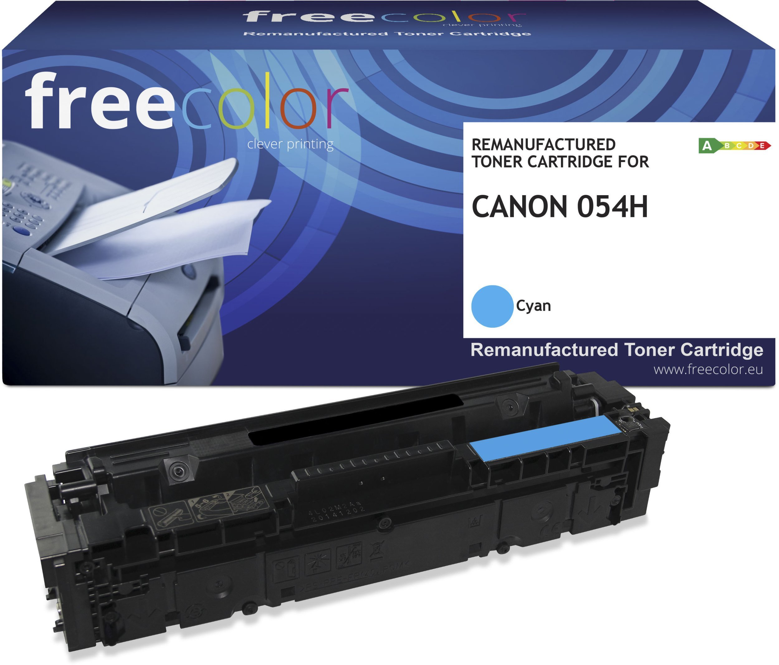 Toner Freecolor Toner Canon 054H (3027C002) cyan 2300 stron remanufactured