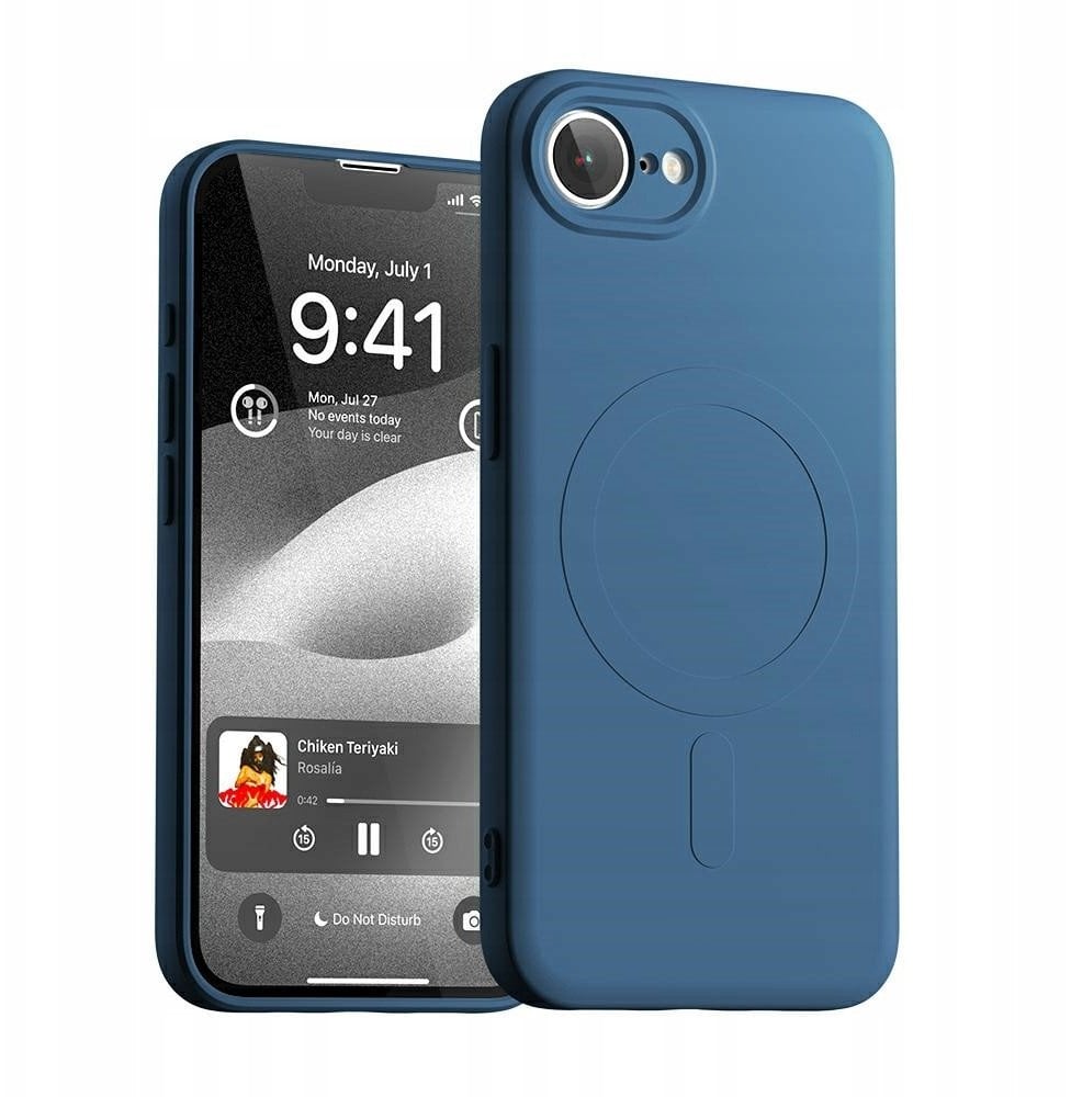 Etui Mercury Semi-Silicone MagSafe do Apple iPhone 16e niebieski