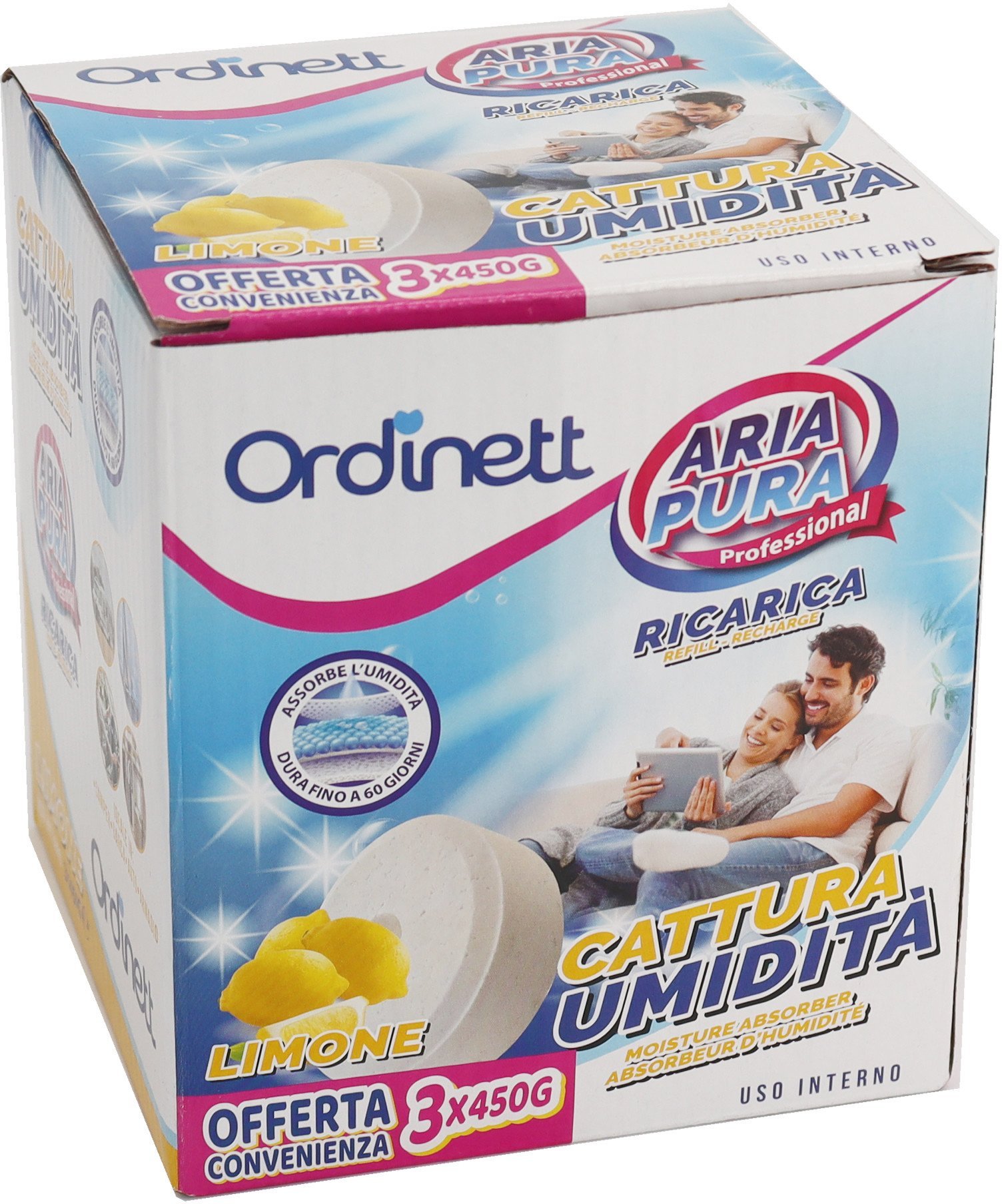 Moisture absorber refill tablets 450g x 3 pcs. lemon 8000303311522