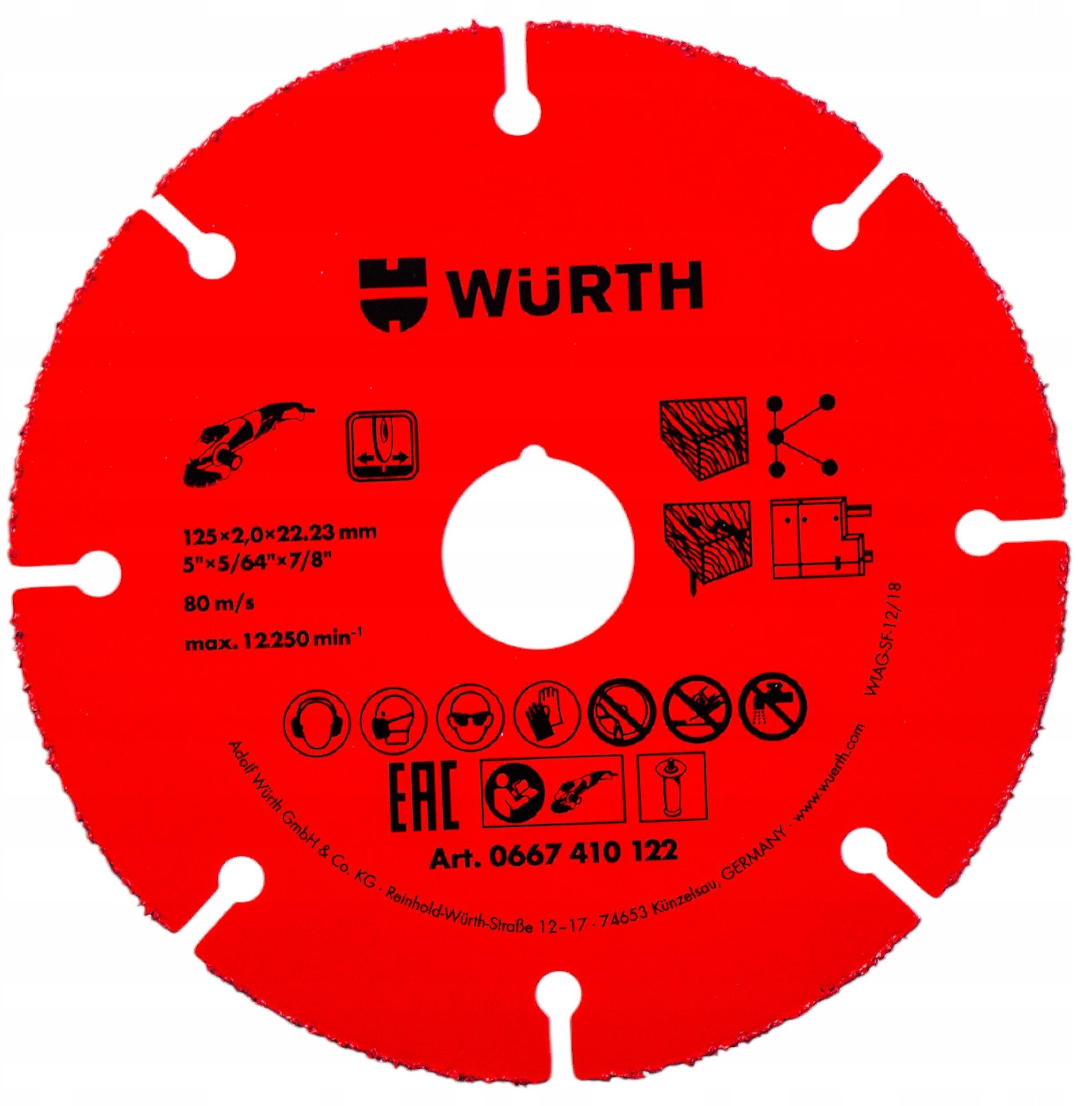 TARCZA TNĄCA HM D125X2X22,2 MM