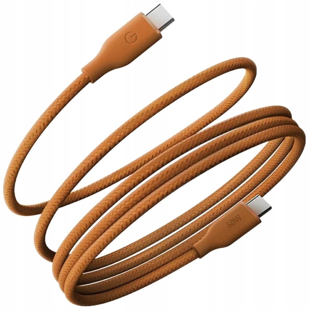 Kabel USB Energea Kabel Helix 60 USB-C do USB-C magnetyczny 480Mbps 60W 1.5m pomarańczowy