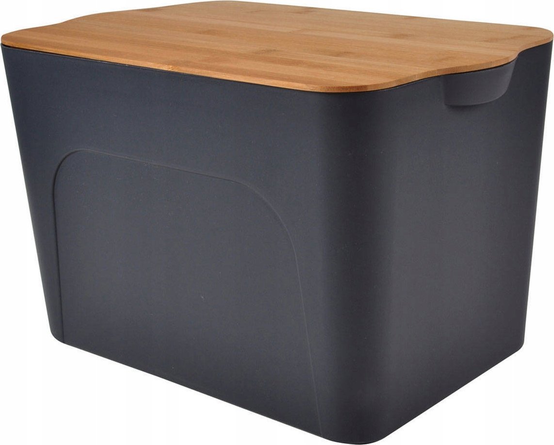 Homea Pudełko z tworzywa sztucznego z bambusowym wiekiem, 26l