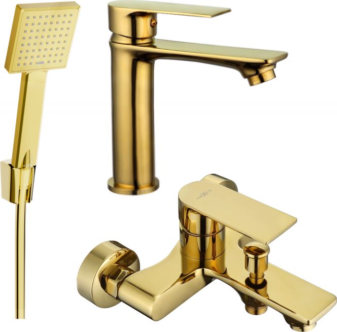 Mexen Mexen Royo R45 zestaw wannowy, złoty - 72203R45-50