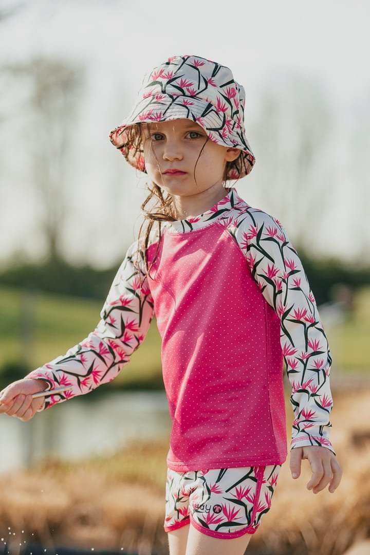 DucKsday Koszulka plażowo-kąpielowa dziewczęca, filtr UV 50+, Coco, rozmiar 4 lata (98-104)