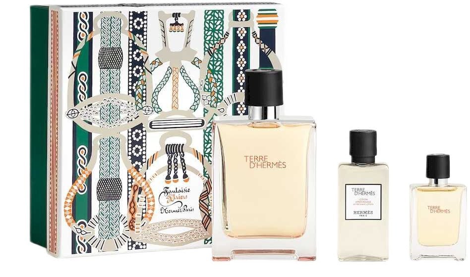 Hermes Terre D'Hermes zestaw woda toaletowa spray 100ml + woda toaletowa spray 12.5ml + balsam po goleniu 40ml