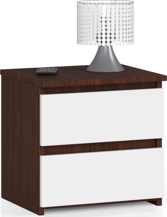 Fabryka Mebli Akord SZAFKA NOCNA CL2 40 cm WENGE / BIAŁA
