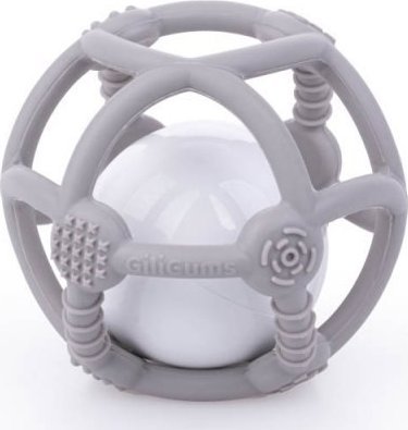 Piłka grzechotka szara