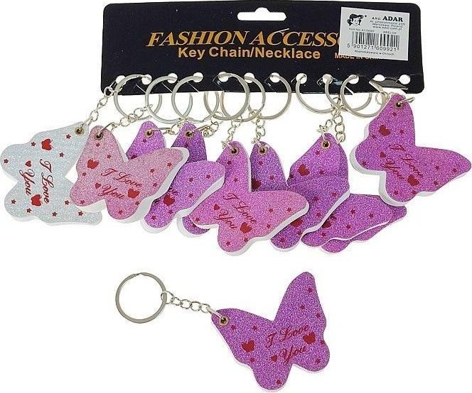 Brelok Motyl mini notes (12szt)