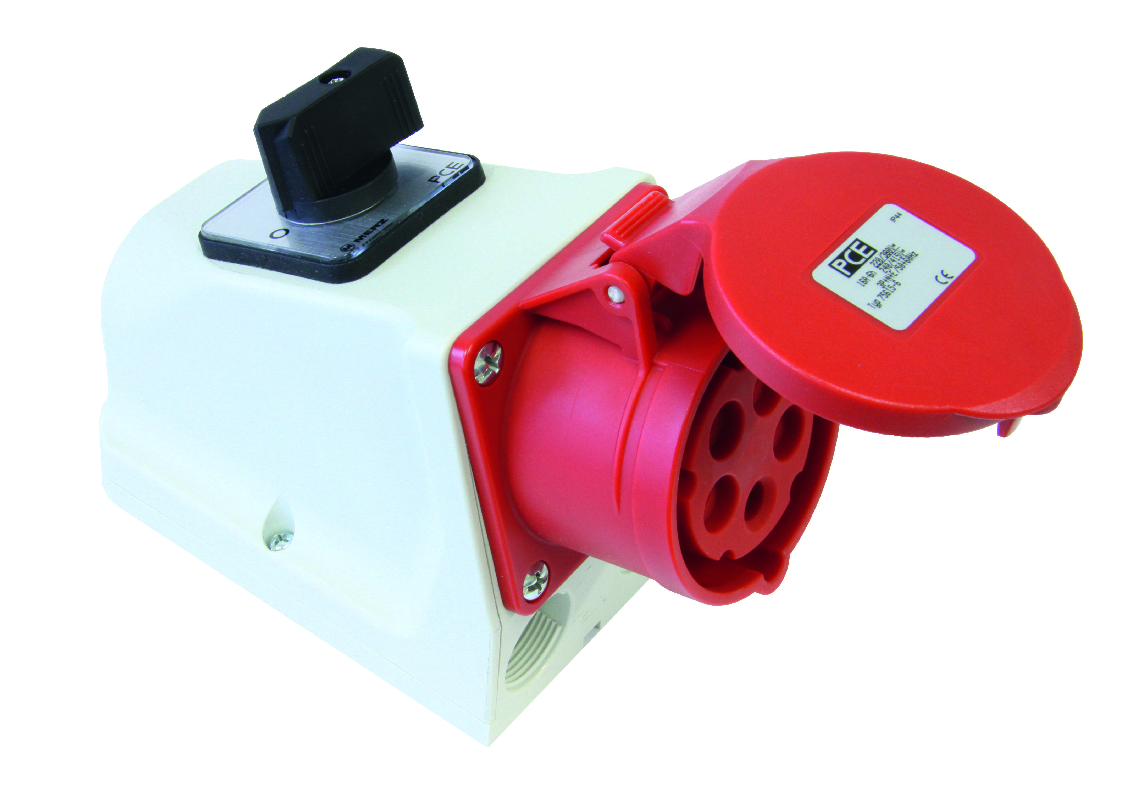 PCE Gniazdo Kombi z rozłącznikiem 0-1 16A M25 16/5 400V IP44 915-6w